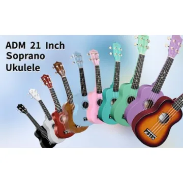 ADM 21 Inch Soprano Ukulele Beginner Kit