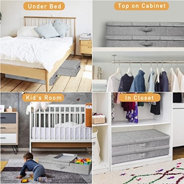 Punemi Under Bed Storage 2 Pack - Foldable & Stackable