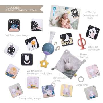 Taf Toys Newborn Bedtime Kit - Ultimate with 12 Activities for a Smooth Bedtime Routine - Includes M...