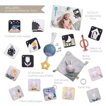 Taf Toys Newborn Bedtime Kit - Ultimate with 12 Activities for a Smooth Bedtime Routine - Includes M...