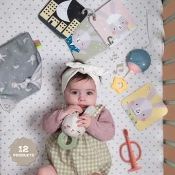 Taf Toys Newborn Bedtime Kit - Ultimate with 12 Activities for a Smooth Bedtime Routine - Includes Music and Light Unit - Ideal New Baby Boy or Girl (Bedtime kit)