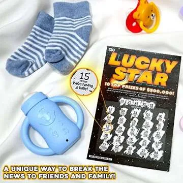 10 Pack Pregnancy Announcement Scratch Off Fake Lottery Tickets, Funny Surprise Pregnancy Reveal Ide...