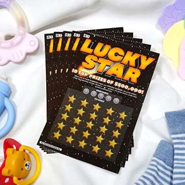 10 Pack Pregnancy Announcement Scratch Off Fake Lottery Tickets, Funny Surprise Pregnancy Reveal Idea Prank For Baby Reveals New Baby Announcement Game