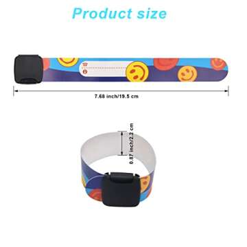 16 Pieces Child Safety ID Wristband, Pletpet Adjustable & Waterproof Kids Id Bracelets, Reusable Ide...