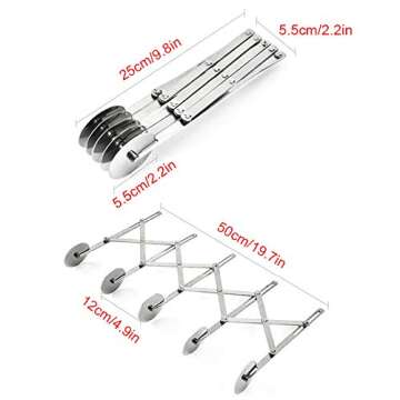 5 Wheel Pastry Cutter for Perfect, Even Baking Cuts