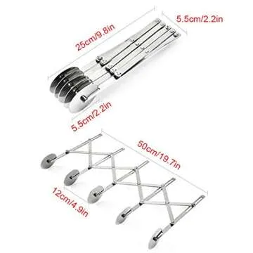 5 Wheel Pastry Cutter for Perfect, Even Baking Cuts
