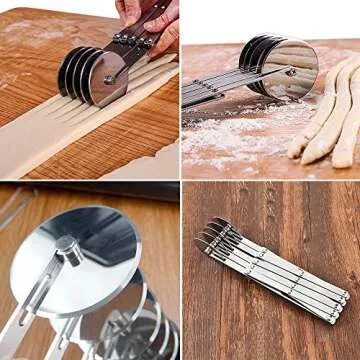 5 Wheel Pastry Cutter for Perfect, Even Baking Cuts