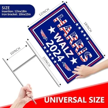 Harris Waltz 2024 Double-Sided Yard Sign