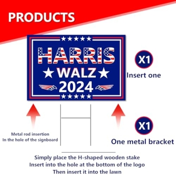 Harris Waltz 2024 Double-Sided Yard Sign