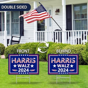Harris Waltz 2024 Double-Sided Yard Sign