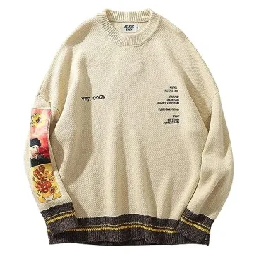 Aelfric Eden Van Gogh Oversized Sweater - Unisex 90s Vintage Pullover