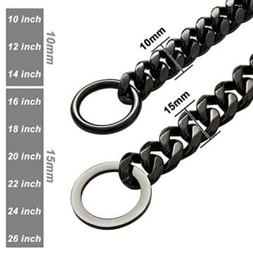 Durable Stainless Steel Dog Training Collar for Large Breeds