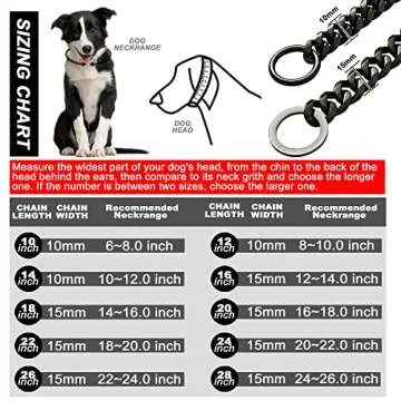Durable Stainless Steel Dog Training Collar for Large Breeds