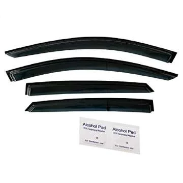 2021-2025 Tape-on Rain Guards for Hyundai Elantra Side Window Deflector Visors SE SEL Sport N Line Limited Hybrid Durable Tinted Vent Shade 2022 2023 2024