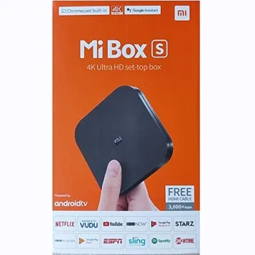 Xiaomi Mi Box S Android TV with Google Assistant Remote Streaming Media Player - Chromecast Built-in...