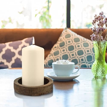 Quality Stonebriar Ivory Pillar Candles with 65-Hour Burn Time