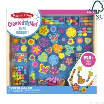 Melissa & Doug Deluxe Wooden Bead Set for Creative Fun