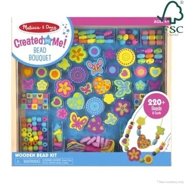 Melissa & Doug Deluxe Wooden Bead Set for Creative Fun