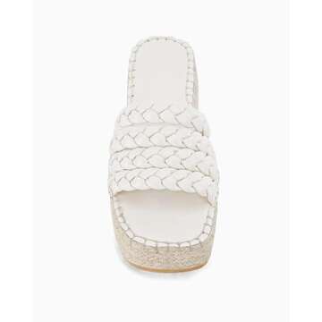 Coutgo Womens Braided Platform Slides for Summer Style