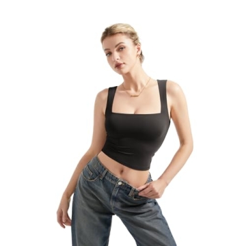 SUUKSESS Women Double Lined Buttery Soft Tank Top