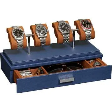 Luxury Watch Display Case for 4 Watches - ROTHWELL