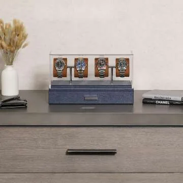 Luxury Watch Display Case for 4 Watches - ROTHWELL