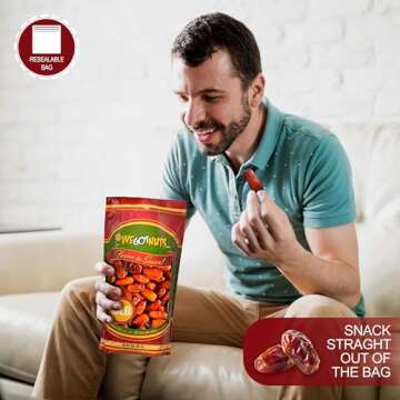 5 Pounds Pitted Dates - Healthy, Kosher, No Added Sugar