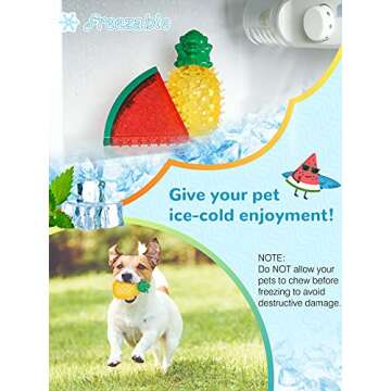 Pawaboo Pet Teether Cooling Chew Toys for Summer Fun