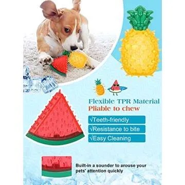 Pawaboo Pet Teether Cooling Chew Toys for Summer Fun