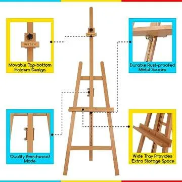 MEEDEN Adjustable Painting Easel for All Artists