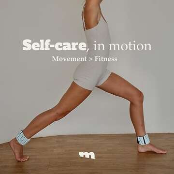 Movido Wrist and Ankle Weights | 1 lb each (2 per set) | Adjustable Workout Weights for Women and Men | Perfect for Yoga, Walking, Pilates, Hiking, Aerobics, Movement (Ocean)