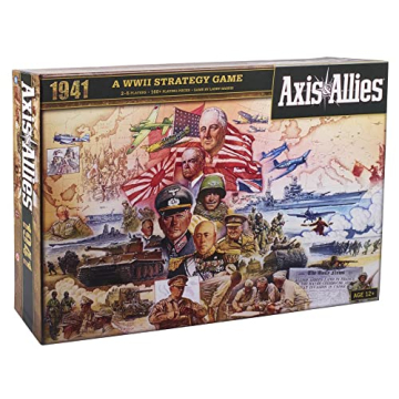 Avalon Hill Axis and Allies 1941 Board Game - A Thrilling Strategy Experience for 2-5 Players