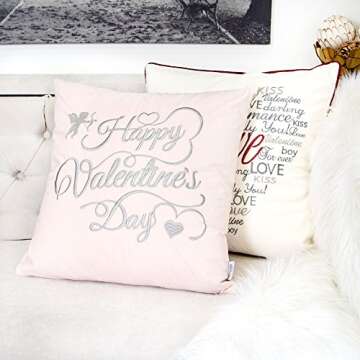 Homey COZY Valentine's Day Velvet Throw Pillow Cover