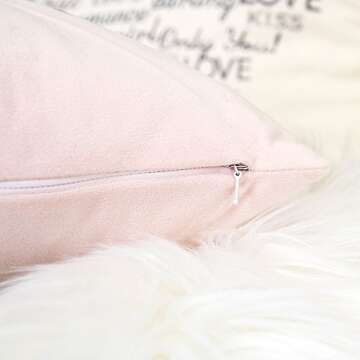 Homey COZY Valentine's Day Velvet Throw Pillow Cover