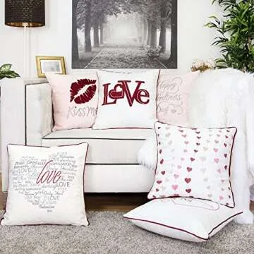 Homey COZY Valentine's Day Velvet Throw Pillow Cover