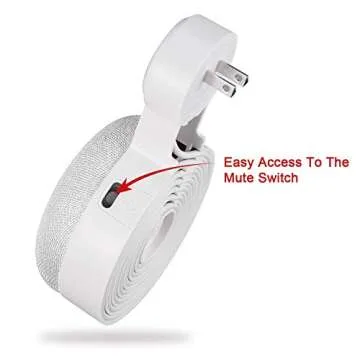 Caremoo Google Home Mini Wall Mount Holder, Space-Saving Design AC Outlet Mount, Perfect Cord Management for Google Home Mini Voice Assistant 1st Gen Only (White,1 Pack)…