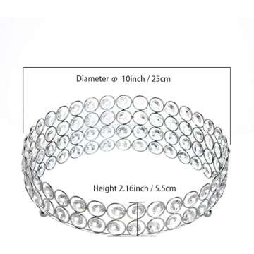 Exquisite Feyarl Crystal Perfume Tray - Luxurious Makeup & Jewelry Organizer