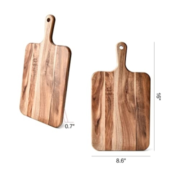 Premium Acacia Wood Cutting Board for Chefs and Hosts