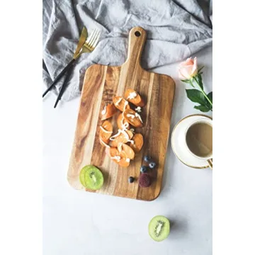 Premium Acacia Wood Cutting Board for Chefs and Hosts