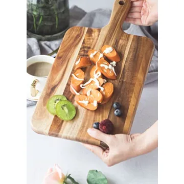 Premium Acacia Wood Cutting Board for Chefs and Hosts