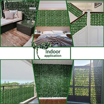 Artificial Ivy Privacy Fence Screen - UV-Anti 40x120in
