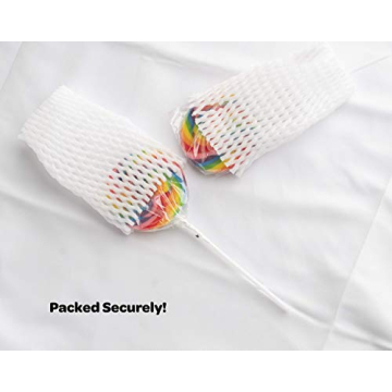 24 Large Rainbow Lollipops Non-Broken Perfect for Gifts