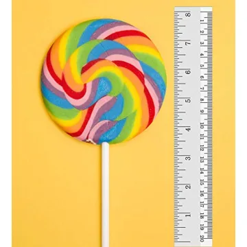 24 Large Rainbow Lollipops Non-Broken Perfect for Gifts