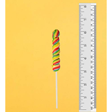 24 Large Rainbow Lollipops Non-Broken Perfect for Gifts