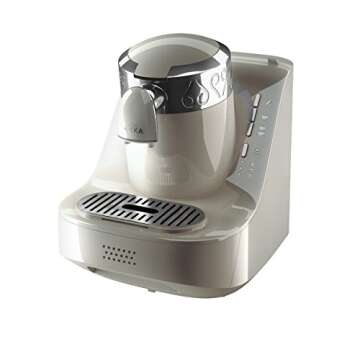Arzum Okka OK002W 120V Turkish/Greek Coffee Machine, White/Chrome (Silver)