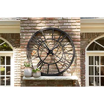 Large Orange Whitewashed Terracotta Urn for Home Decor