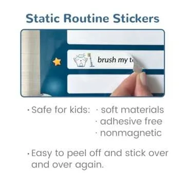 JJPRO Magnetic Routine Chart for Kids - Morning/Bedtime