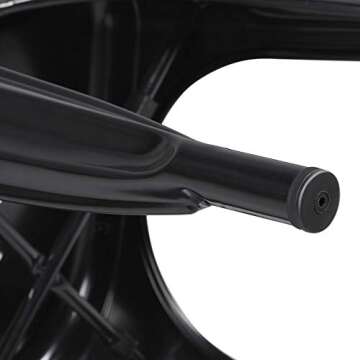 Yaheetech Iron Metal Dining Chairs Stackable Side Chairs Tolix Bar Chairs with Back Indoor/Outdoor Classic/Chic/Industrial/Vintage Bistro Café Trattoria Kitchen Restaurant Patio Black, Set of 4