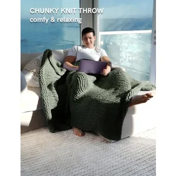 YnM Knitted Throw Blanket - Soft, Stylish Comfort