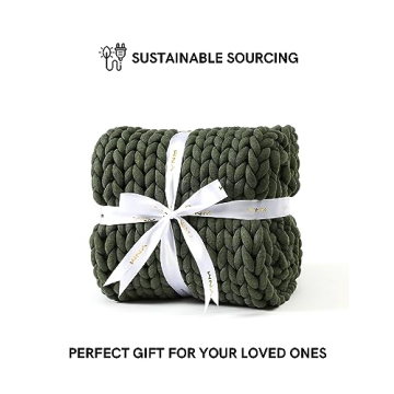 YnM Knitted Throw Blanket - Soft, Stylish Comfort